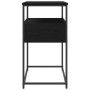 Mesa Consola  Negro Roble 75x40x75 cm Madera Ingenierizada y Acero | Foro24.es | Tu tienda online para hogar, jardín y más Foro24.es