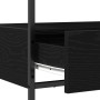 Mesa Consola  Negro Roble 75x40x75 cm Madera Ingenierizada y Acero | Foro24.es | Tu tienda online para hogar, jardín y más Foro24.es