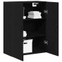 Armario de Pared Negro Roble 69,5x34x90 cm Madera Elaborada de , Aparadores - Ref: Foro24-862939, Precio: 85,58 €, Descuento: %