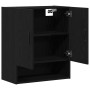 Armario de pared Negro Roble 60x31x70 cm Madera elaborada de , Taquillas y armarios de almacenamiento - Ref: Foro24-862941, P...