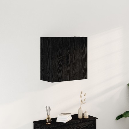 Armario de Pared Negro Roble 60x31x60 cm Madera Elaborada de , Taquillas y armarios de almacenamiento - Ref: Foro24-862945, P...