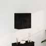 Armario de pared roble negro 60x31x60 cm madera elaborada de , Taquillas y armarios de almacenamiento - Ref: Foro24-862946, P...