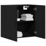 Armario de pared roble negro 60x31x60 cm madera elaborada de , Taquillas y armarios de almacenamiento - Ref: Foro24-862946, P...