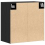 Armario de Pared Negro Roble 60x31x60 cm Madera Elaborada de , Taquillas y armarios de almacenamiento - Ref: Foro24-862945, P...