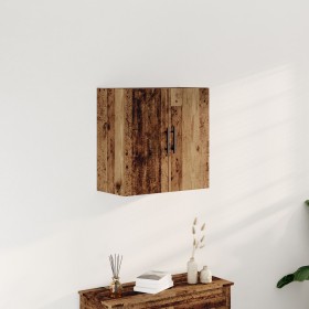 Cabinet montado en la pared de madera antigua 60x31,5x60 cm de madera ingeniería de , Taquillas y armarios de almacenamiento ...