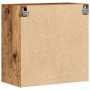 Cabinet montado en la pared de madera antigua 60x31,5x60 cm de madera ingeniería de , Taquillas y armarios de almacenamiento ...