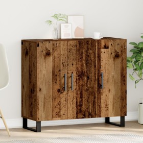 Sideboard con 3 puertas de madera vieja 90x34x80 cm de madera compuesta de , Aparadores - Ref: Foro24-862953, Precio: 111,30 ...