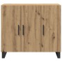 Sideboard con 3 puertas de roble artesano 90x34x80 cm de madera elaborada de , Aparadores - Ref: Foro24-862954, Precio: 110,0...