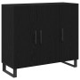 Aparador con 3 Puertas Negro Roble 90x34x80 cm Madera Elaborada de , Aparadores - Ref: Foro24-862955, Precio: 117,89 €, Descu...