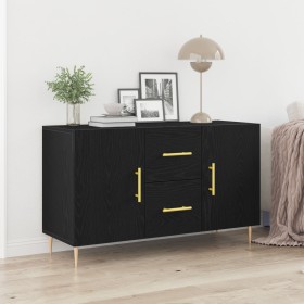 Consola Negra de Roble 100x36x60 cm en Madera Ingeniería de , Aparadores - Ref: Foro24-862957, Precio: 117,78 €, Descuento: %