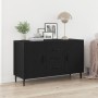 Consola Negra de Roble 100x36x60 cm de Madera de Ingeniería de , Aparadores - Ref: Foro24-862959, Precio: 121,80 €, Descuento...