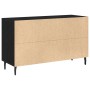 Consola Negra de Roble 100x36x60 cm de Madera de Ingeniería de , Aparadores - Ref: Foro24-862959, Precio: 121,80 €, Descuento...