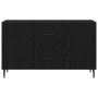Consola Negra de Roble 100x36x60 cm de Madera de Ingeniería de , Aparadores - Ref: Foro24-862959, Precio: 121,80 €, Descuento...