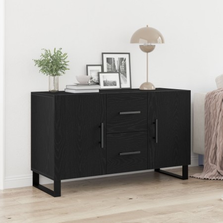 Aparador Negro de Roble 100x36x60 cm Madera Engineered de , Aparadores - Ref: Foro24-862960, Precio: 112,72 €, Descuento: %