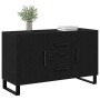 Aparador Negro de Roble 100x36x60 cm Madera Engineered de , Aparadores - Ref: Foro24-862960, Precio: 112,72 €, Descuento: %