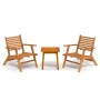 Juego de bistró 3 piezas madera maciza de acacia de vidaXL, Conjuntos de jardín - Ref: Foro24-316253, Precio: 255,47 €, Descu...