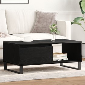 Mesa de Café de Negro Roble 90x50x36,5 cm Madera elaborada de , Mesas de centro - Ref: Foro24-862963, Precio: 88,74 €, Descue...