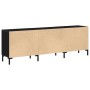 Cabinet de Televisión Negro Roble 150x30x50 cm Madera Elaborada de , Muebles TV - Ref: Foro24-862962, Precio: 122,50 €, Descu...