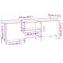 Cabinet de Televisión Negro Roble 150x30x50 cm Madera Elaborada de , Muebles TV - Ref: Foro24-862962, Precio: 122,50 €, Descu...