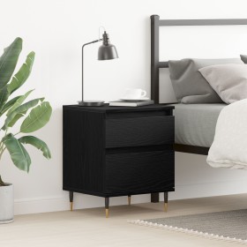 Comprar Cabinete de Noche Negro Roble 40x35x50 cm