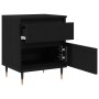 Cabinete de Noche  Negro Roble 40x35x50 cm Madera Elaborada | Foro24.es | Tu tienda online para hogar, jardín y más Foro24.es