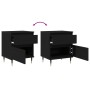 Cabinete de Noche  Negro Roble 40x35x50 cm Madera Elaborada | Foro24.es | Tu tienda online para hogar, jardín y más Foro24.es