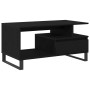 Mesa de Café Negra de Roble 90x49x45 cm de Madera Elaborada de , Mesas de centro - Ref: Foro24-862969, Precio: 99,80 €, Descu...