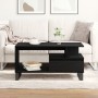 Mesa de Café Negra de Roble 90x49x45 cm de Madera Elaborada de , Mesas de centro - Ref: Foro24-862969, Precio: 99,80 €, Descu...