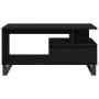Mesa de Café Negra de Roble 90x49x45 cm de Madera Elaborada de , Mesas de centro - Ref: Foro24-862969, Precio: 99,80 €, Descu...