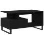 Mesa de Café Negra de Roble 90x49x45 cm de Madera Elaborada de , Mesas de centro - Ref: Foro24-862969, Precio: 99,80 €, Descu...