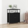 Aparador Negro de Roble 70x30x80 cm de Madera Ingenierizada de , Aparadores - Ref: Foro24-862972, Precio: 79,58 €, Descuento:...