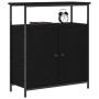 Aparador Negro de Roble 70x30x80 cm de Madera Ingenierizada de , Aparadores - Ref: Foro24-862972, Precio: 79,58 €, Descuento:...
