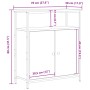 Aparador Negro de Roble 70x30x80 cm de Madera Ingenierizada de , Aparadores - Ref: Foro24-862972, Precio: 79,58 €, Descuento:...