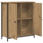Aparador de Roble Artesanal 70x30x80 cm de Madera Ingenierizada y Acero de , Aparadores - Ref: Foro24-862974, Precio: 77,59 €...