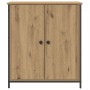 Aparador de Roble Artesanal 70x30x80 cm de Madera Ingenierizada y Acero de , Aparadores - Ref: Foro24-862974, Precio: 77,59 €...