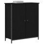 Aparador Roble Negro 70x30x80 cm Madera Ingenierizada y Acero de , Aparadores - Ref: Foro24-862975, Precio: 80,57 €, Descuent...