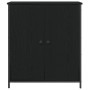 Aparador Roble Negro 70x30x80 cm Madera Ingenierizada y Acero de , Aparadores - Ref: Foro24-862975, Precio: 80,57 €, Descuent...