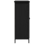 Aparador Roble Negro 70x30x80 cm Madera Ingenierizada y Acero de , Aparadores - Ref: Foro24-862975, Precio: 80,57 €, Descuent...