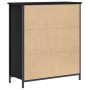 Aparador Roble Negro 70x30x80 cm Madera Ingenierizada y Acero de , Aparadores - Ref: Foro24-862975, Precio: 80,57 €, Descuent...