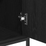 Aparador Roble Negro 70x30x80 cm Madera Ingenierizada y Acero de , Aparadores - Ref: Foro24-862975, Precio: 80,57 €, Descuent...