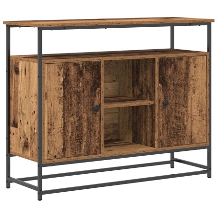 Consola de Madera Vieja 100x35x80 cm Madera Compuesta y Acero de , Aparadores - Ref: Foro24-862976, Precio: 108,20 €, Descuen...