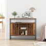 Consola de Madera Vieja 100x35x80 cm Madera Compuesta y Acero de , Aparadores - Ref: Foro24-862976, Precio: 108,20 €, Descuen...