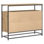 Aparador de Roble 100x35x80 cm Madera de Ingenieria y Acero de , Aparadores - Ref: Foro24-862977, Precio: 108,57 €, Descuento: %