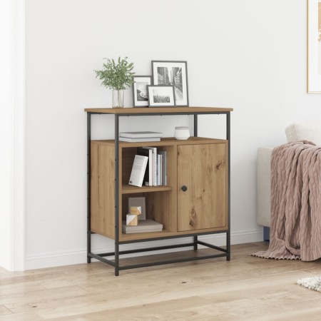 Aparador Artisan Roble 69x35x80 cm Madera y Acero de , Aparadores - Ref: Foro24-862980, Precio: 81,38 €, Descuento: %