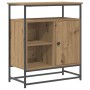 Aparador Artisan Roble 69x35x80 cm Madera y Acero de , Aparadores - Ref: Foro24-862980, Precio: 81,38 €, Descuento: %