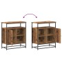 Aparador de Madera Vieja 69x35x80 cm de Madera Ingenierizada y Acero de , Aparadores - Ref: Foro24-862979, Precio: 81,38 €, D...