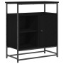Aparador Negro Roble 69x35x80 cm Madera Elaborada y Acero | Foro24.es | Tu tienda online para hogar, jardín y más Foro24.es