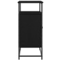 Aparador Negro Roble 69x35x80 cm Madera Elaborada y Acero | Foro24.es | Tu tienda online para hogar, jardín y más Foro24.es