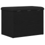 Banco de almacenamiento Negro Roble 60x40x45 cm Madera elaborada de , Bancos para recibidores y almacenamiento - Ref: Foro24-...