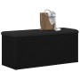 Banco de almacenamiento Negro Roble 100x40x45 cm Madera artificial de , Bancos para recibidores y almacenamiento - Ref: Foro2...